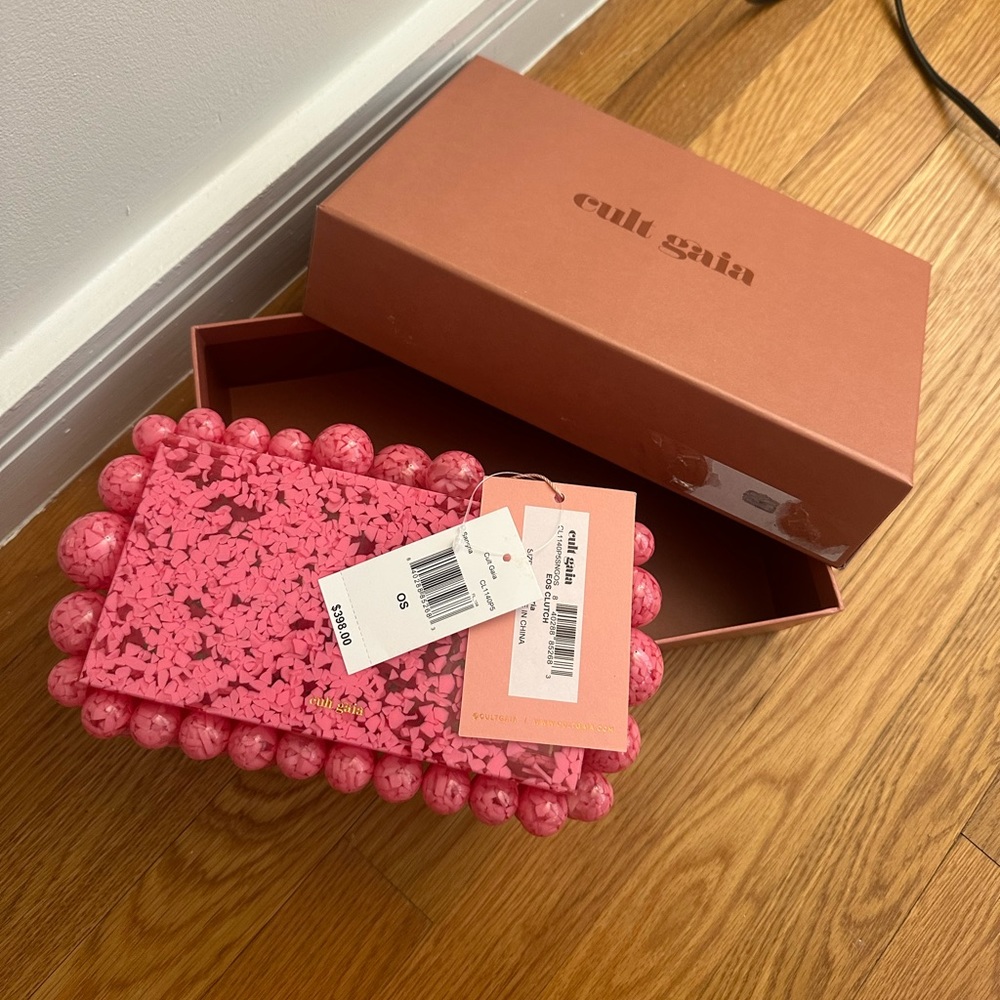 Cult Gaia Eos Clutch in Sangria